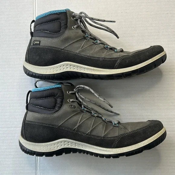 ECCO Yak Gore-Tex Women’s Size EU 41 Gray Lace-Up Hiking Boots - Picture 10 of 11